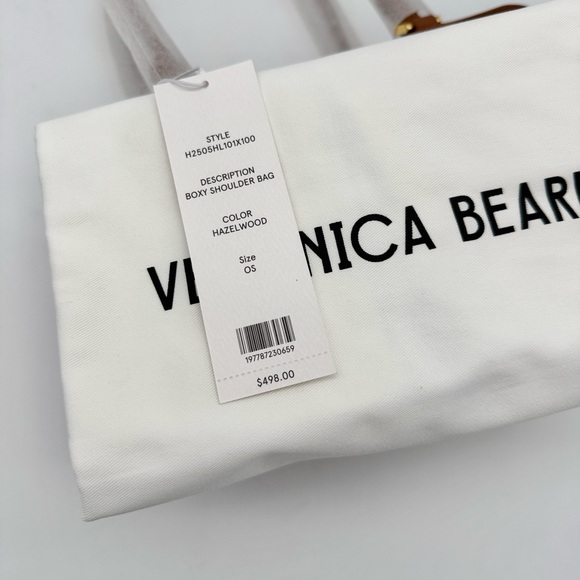 Veronica Beard Boxy Shoulder Bag Tan Hazel - Picture 10 of 16